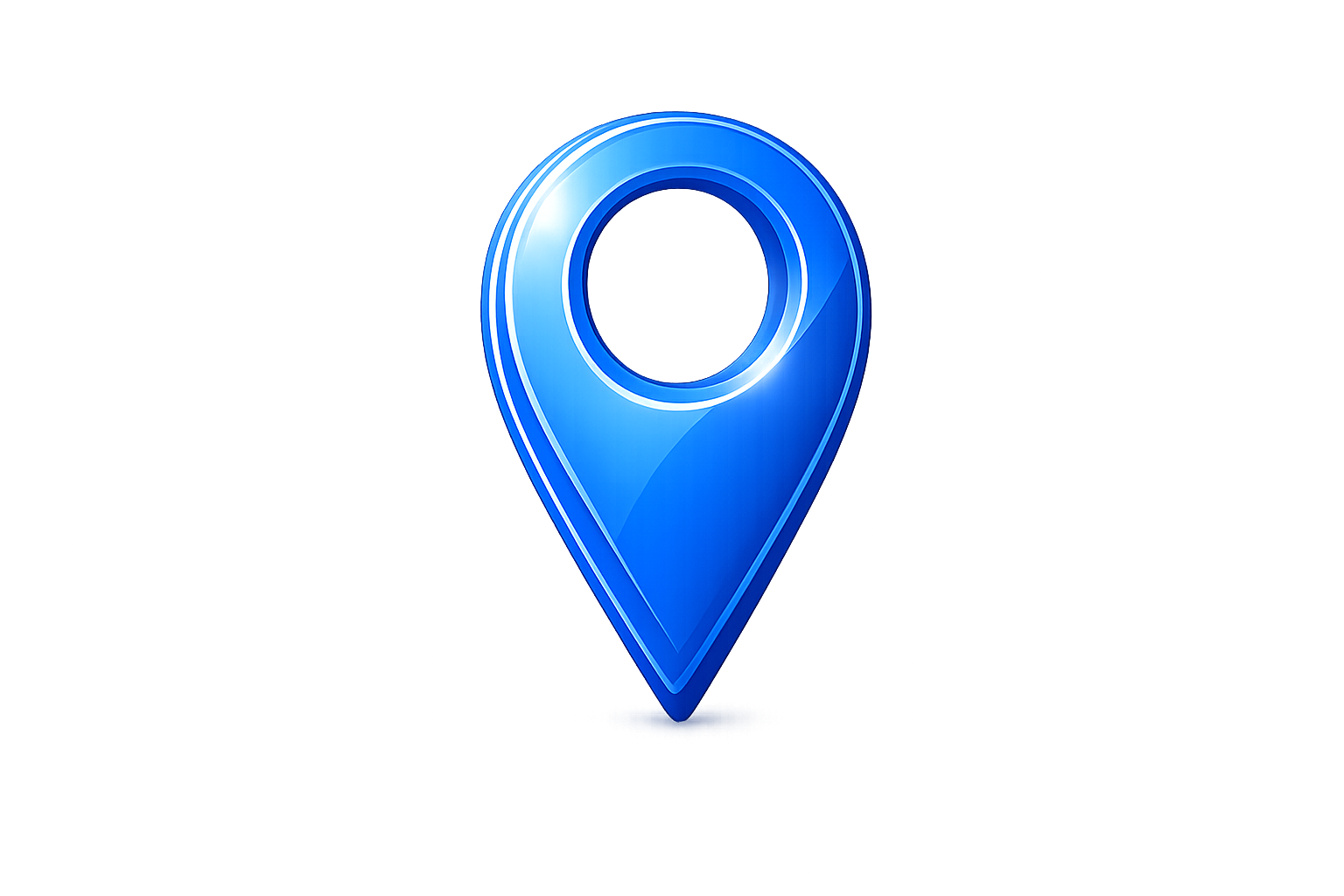 blue map pin
